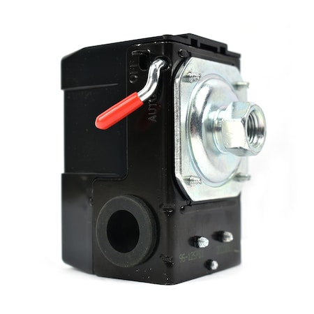 Interstate Pneumatics Pressure Switch - 1/4 FPT One Port - Bend Lever Swicth - 95-125 PSI LF10-1H-MP